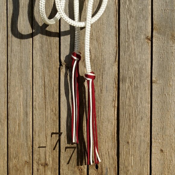 Handmade Braided Paracord Horse Loping Halter Hackamore - Yacht Rope Split Reins - Picture 9 of 9